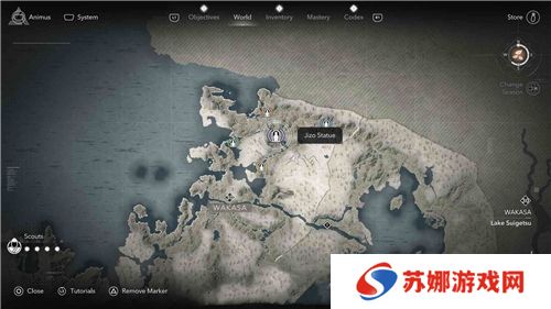 刺客信条影若狭**像位置一览