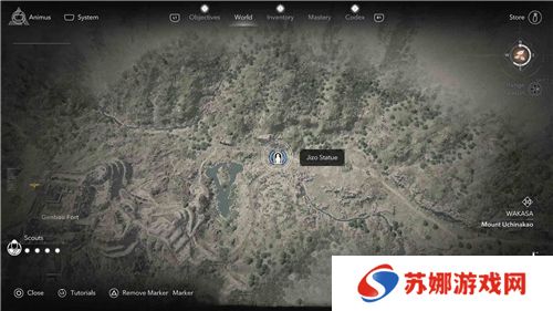 刺客信条影若狭**像位置一览