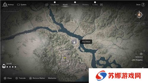 刺客信条影若狭**像位置一览