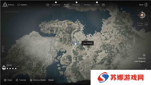 刺客信条影若狭**像位置一览