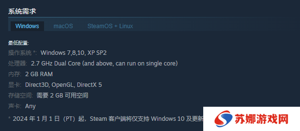 《Old Skies》游戏配置要求介绍